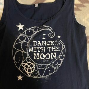 I dance with the moon tank top